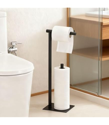 Amazon | トイレットペーパー ホルダー スタンド 置き型ペーパー