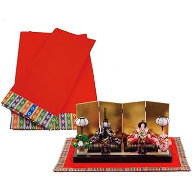 お雛様二体セット　➕屏風　➕敷物付き Amazon.co.jp 売れ筋ランキング: ひな道具 の中で最も人気のある