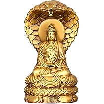 Amazon｜真鍮釈迦牟尼仏像蛇仏装飾品、仏像彫刻工芸品家庭