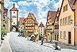1053ピース ジグソーパズル カラフルな街並み 中世の宝石箱ローテンブルク-ドイツ スーパースモールピース (26x38cm)