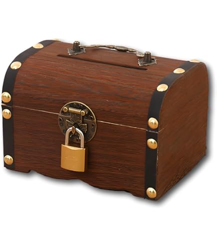 古い鍵と木箱のコレクション 鍵付き トランク型 収納ボックス 大型 トランクボックス