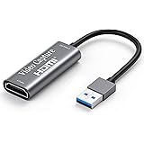 Chilison HDMI キャプチャーボード ゲームキャプチャー USB3.0 ビデオキャプチャカード 1080P60Hz ゲーム実況生配信、画面共有、録画、ライブ会議に適用 小型軽量 Nintendo Switch、Xbox One、OBS St
