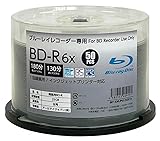 COMCOM 【RITEK製】ブルーレイレコーダー専用　BD-Rメディア　50枚　録画用/6倍速　BR130RUP6X.50SP_B