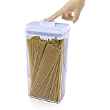 iChewie - BopTop (1 Piece - Pasta/Cereal) Airtight Food Storage Container - Mechanical Silicone Sealed Can - BPA Free Stackab