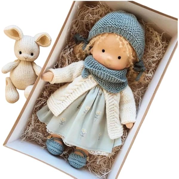 Amazon.co.jp: Ladruph ウォルドルフ人形 24cm 交換可能な人形 全身服