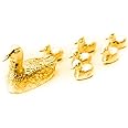 アヒル（鴨）（カモ）の親子 22ct ゴールドプレート イギリス製 アニマル アート フィギュア コレクション