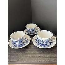 Amazon | カールスバード ブルーオニオン デミタスカップソーサー 3客  