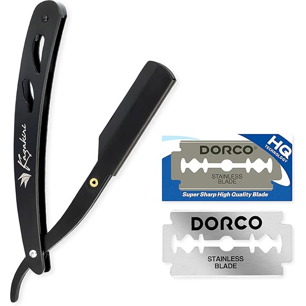 Amazon.co.jp: クラシック 両刃カミソリ 金属製 本体+替刃10枚付き 刃