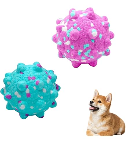 Amazon | INEKOAGUA 犬 おもちゃ 音が出る ボール 噛むおもちゃ [天然