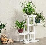花スタンド屋内 非対称ソリッドウッドフラワーラック、リビングルーム屋内植物フラワーポットラック、多機能プラントスタンド