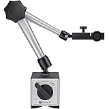 Neoteck マグネットベース マグネットスタンド 最大引張力80kg 旋盤 レバレッジ用 フレキシブル磁気ベース マグネットベースホルダー (シルバー)