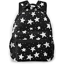 Amazon | [LPYROSE] リュック リュックサック 星 星柄 黒