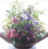 アレンジメントフラワー 生花 ギフト 3Lサイズ イメージ(シック) 大臣賞受賞デザイナー おまかせアレンジメント