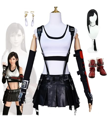 Amazon.co.jp: AYAY_COS FF7 ティファ（初期型） コスプレ衣装 (男
