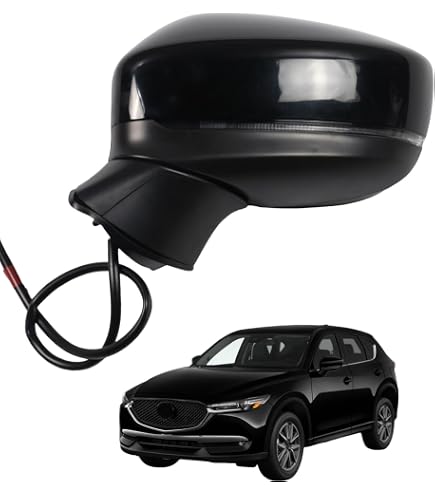 A-Premium Driver Side Power Door Mirror For Mazda CX-5 2013-2015 - Heated, Manual Fold, Turn Signal, White - View #4