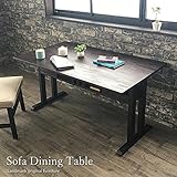 KAGLAB アジアン家具 ソファーダイニングテーブル 机 テーブル ナチュラル アンティーク 黒 ブラック　T470AT