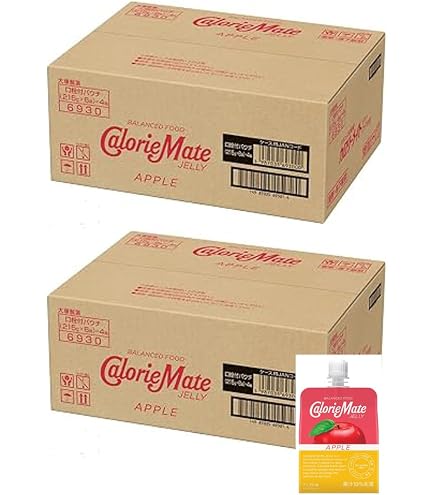 Amazon.co.jp: カロリーメイトゼリー アップル味 215g×48個セット（24