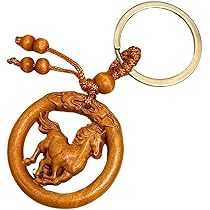 Amazon.co.jp: [DAZUMA] キーホルダー 馬 根付 ストラップ