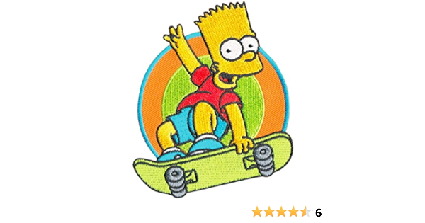 Amazon ザ シンプソンズ バートスケボー ワッペン Ssap309 ワッペン アップリケ 通販