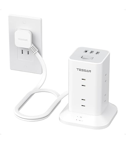 Amazon.co.jp: 電源タップ タワー PD20W急速充電 usb付き 6個AC 2USB-A