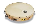 LP エルピー タンバリン Tambourine with Head, 10″Single Row Jingles CP379