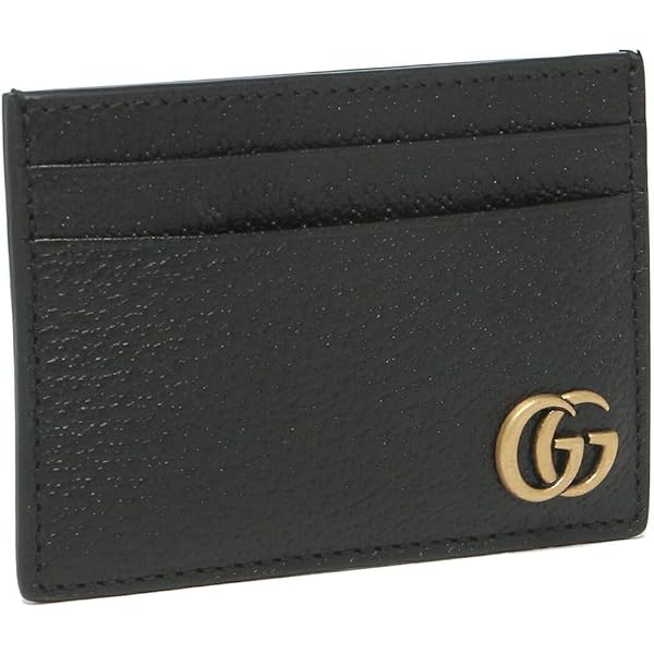 Amazon | [グッチ] カードケース レディース GGマーモント ブラック