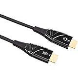 Amazonベーシック 光ファイバーケーブル HDMI ハイスピード 18 Gpbs 4K/60Hz 約15.2m