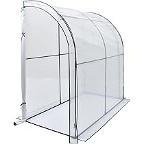 ビニールハウス Amazon.co.jp: kaitou ビニール温室 壁付け ビニールハウス