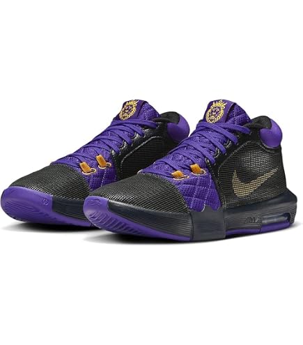 バスケットシューズ ブラック/パープル 23 Amazon.co.jp: NIKE ナイキ レブロン ウィットネス LEBRON WITNESS 8