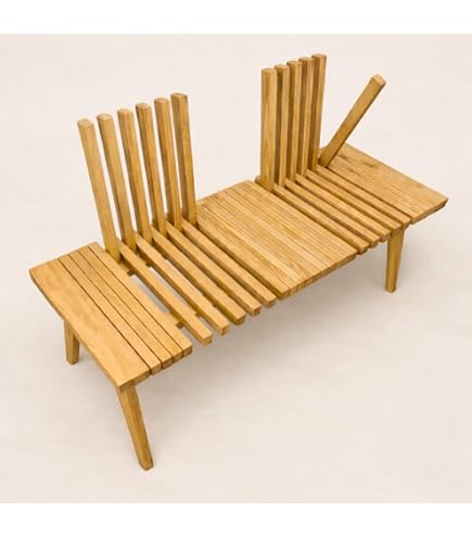 Amazon｜【アジアン家具】 カルティニ ベンチ 2人掛け 無垢材