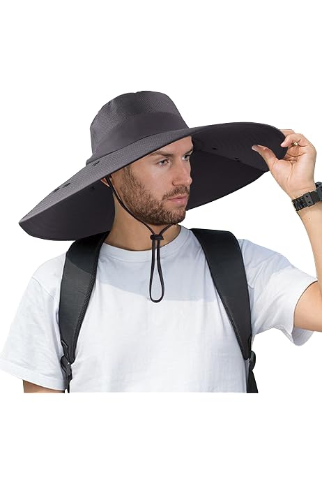 Fishing Sun Hat, Wide Brim Boonie Hat 