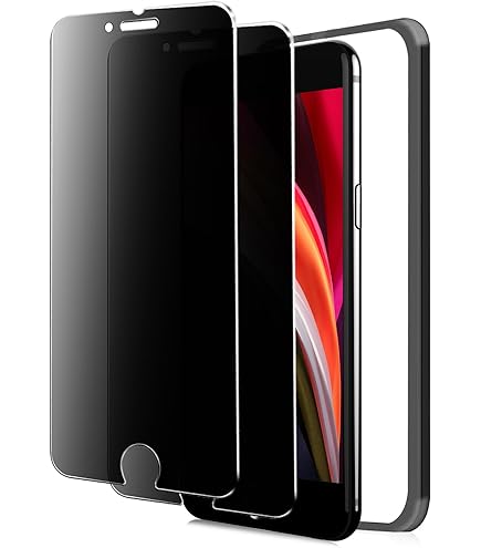 Amazon | 対応 iPhone SE3 / SE2 ガラスフイルム 覗き見防止 ガイド枠