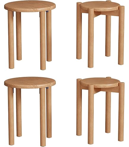 Amazon.co.jp: EnergyLion スタッキングチェア 4in1 木製 天然木