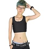 [UpdateClassic] 胸つぶし Uネック タンクトップ ナベシャツ さらし 胸 なべシャツ 綿 生地 スポーツインナー レディ-ス 胸サポーター トラシャツ 胸潰し ショート丈