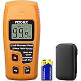 Proster 木材水分計 高精度 0-99.9%測定範囲 LCD大画面 4つ測定モード データホールド 木材 建築材料 (イエロー)