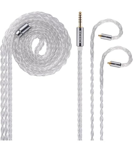 【1点のみ】16コア 7N高純度単結晶銅無メッキ CIEM 2Pin/4.4mm Amazon | イヤホンリケーブル 銀メッキ単結晶銅OCC 5N純度99.999