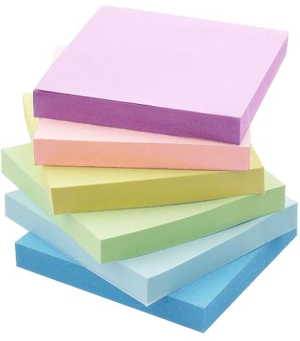 Amazon.co.jp: JTX 861284）ふせん75×75mm混色100枚