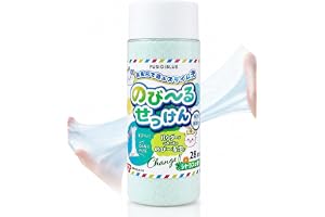 【のび〜るスライム泡】お風呂おもちゃ のびーるせっけん Mサイズ(114g) ふしきブルー | 水遊び スライム バスボム 粘土 感触遊び 知育玩具 おもちゃ