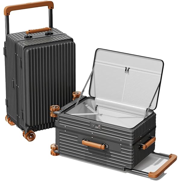 Amazon | [Oritatanda] スーツケース 片開き 拡張機能付き フロント 
