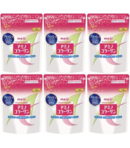 Amazon | 明治 アミノコラーゲン 詰替用 196g×3袋セット | アミノ