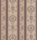 Brewster 979-78857 Mirage Cameo Rose IV Rose Scroll Cameo Stripe Wallpaper, 20.5-Inch by 396-Inch, G