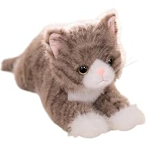 Amazon.co.jp: ぴったりと柔らかい猫ぬいぐるみリアルなぬいぐるみ