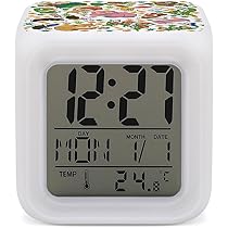 Amazon.co.jp: こびとづかん 目覚まし時計 デジタル置き時計