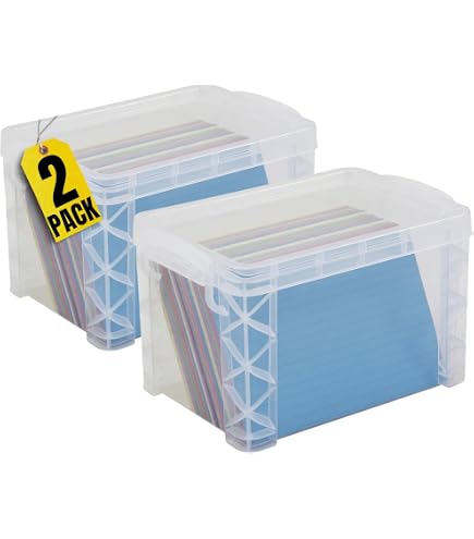 A-Z Divider Organizer Clear Acrylic Index Box With A-Z Tabs & 100 Lined ...