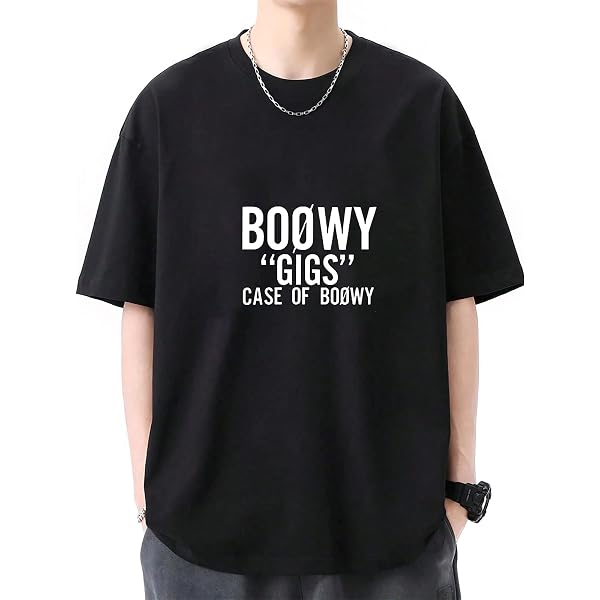 Amazon | [POXFFEE Acc] BOOWY GIGS CASE OF BOOWY Tシャツ メンズ