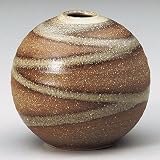茶だすき玉花瓶 [11 x 12.5cm 400g] 【花瓶】 | 料亭 旅館 和食器 飲食店 おしゃれ 食器 業務用