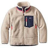 (パタゴニア)patagonia Girls' Retro-X Jacket 65621 Natural w/Smolder Blue (NTSB) XL
