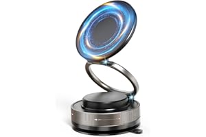 Smartphone Holder, Car Magnet, 2025 Magsafe Holder, 360° Adjustable, Vacuum Suction Cup + Super Strong Magnetic Force, N55 Ma