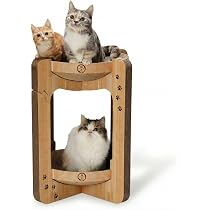 Amazon | 猫壱 バリバリボウルタワー 爪研ぎ ライトブラウン XL | 猫壱