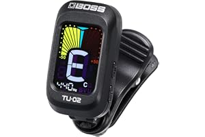 BOSS ボスTU-02 クリップチューナー カラーディスプレイ ギター、ベース…